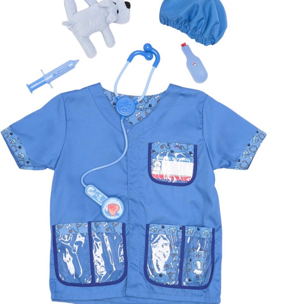 Meliss & Doug kids boys girls vet toys Role Play Costume Set